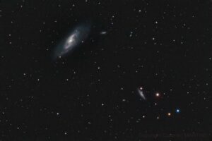 Astrophotographie de plusieurs galaxies