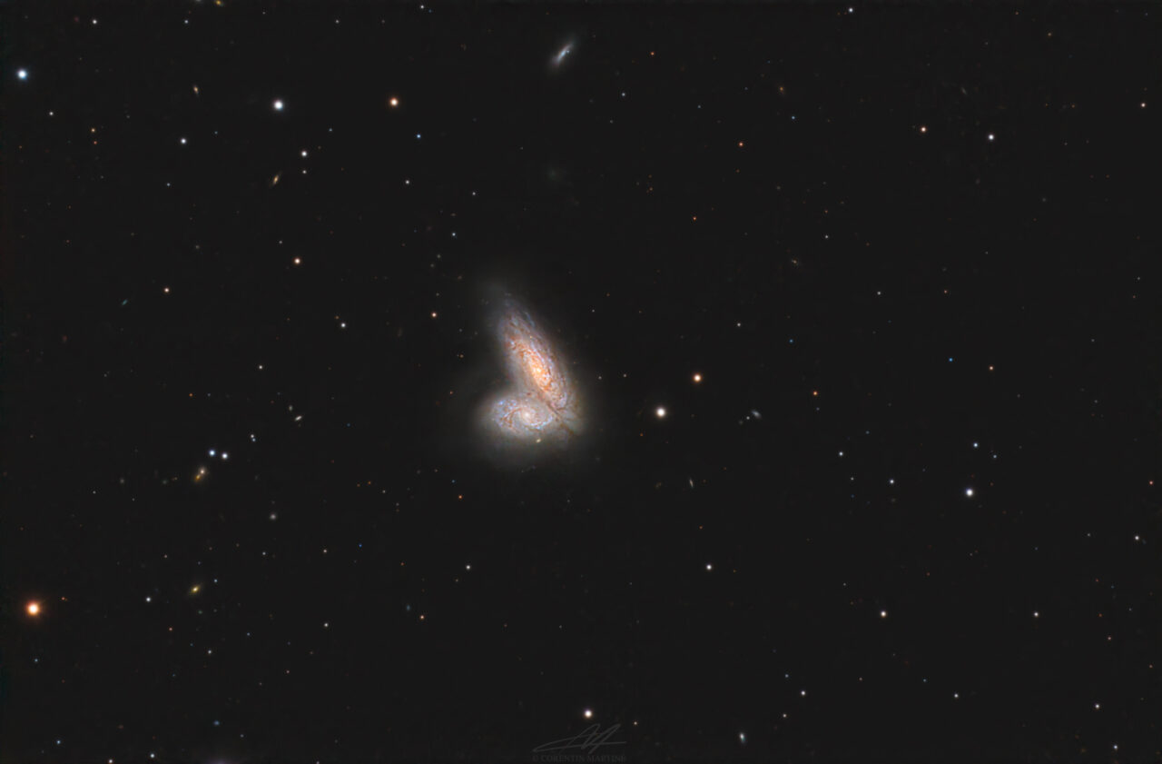 Deux galaxies en interaction